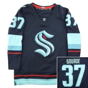 Seattle Kraken Hockey Jersey Gourde 37 NHL Fanatics Authentic Women's Small